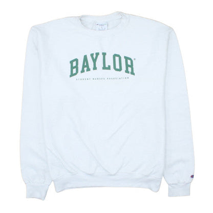 Champion Eco Authentic Women's White Crew Neck Pullover Sweatshirt L