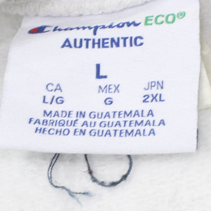 Champion Eco Authentic Women's White Crew Neck Pullover Sweatshirt L