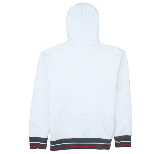 Lotto Men's White XL Full Zip Hoodie Street Soccer 1973 Graphic