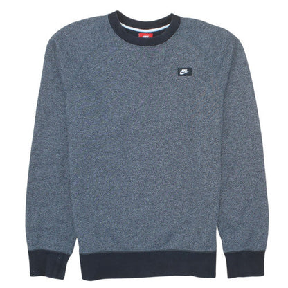 Nike Mens Grey Crew Neck Sweatshirt Small Classic Logo Pullover