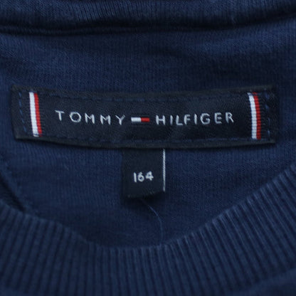 Tommy Hilfiger Boys Blue Crew Neck Logo Pullover Sweatshirt Size 164
