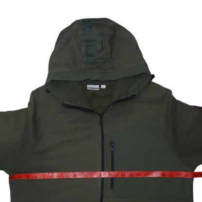 Napapijri Mens Green XL Full Zip Hoodie Jacket
