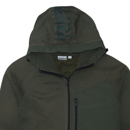Napapijri Mens Green XL Full Zip Hoodie Jacket