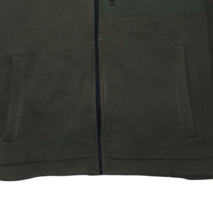 Napapijri Mens Green XL Full Zip Hoodie Jacket