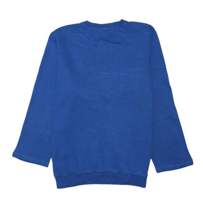 Umbro Mens Blue XL Crew Neck Pullover Sweatshirt Vintage Football Top