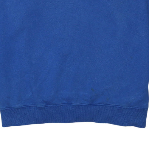 Umbro Mens Blue XL Crew Neck Pullover Sweatshirt Vintage Football Top