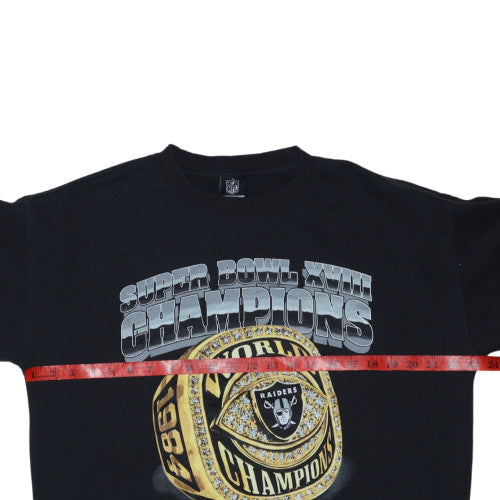 Cotton On Men’s Black Raiders Super Bowl Sweatshirt M Regular Fit