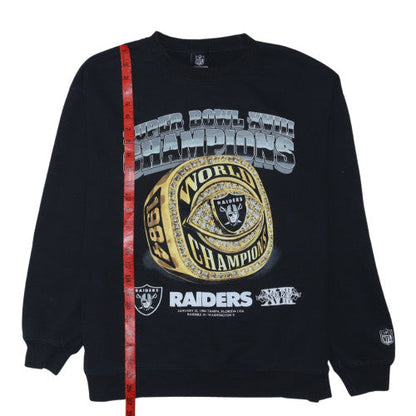 Cotton On Men’s Black Raiders Super Bowl Sweatshirt M Regular Fit