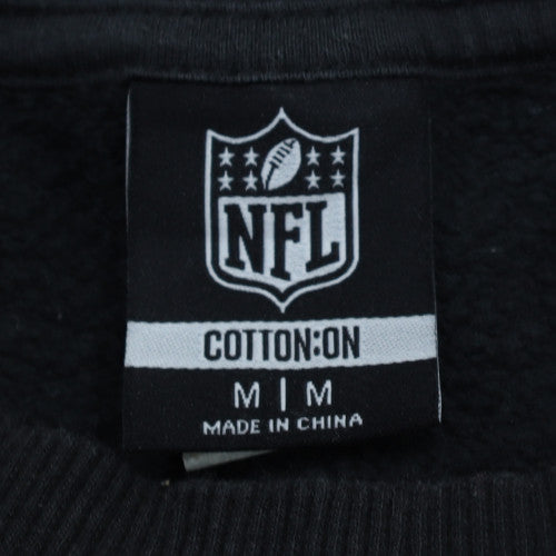 Cotton On Men’s Black Raiders Super Bowl Sweatshirt M Regular Fit
