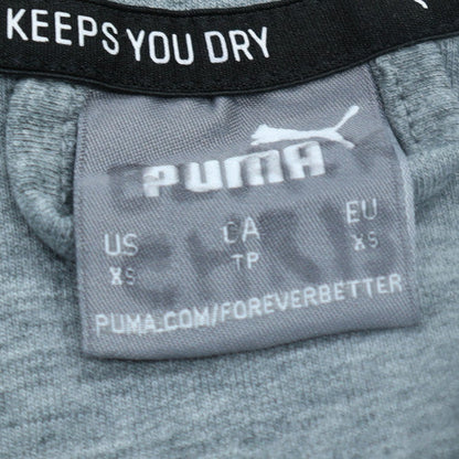 Puma Mens Grey XS Full Zip Hoodie Sweatshirt Lightweight Sportswear