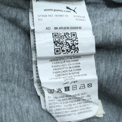Puma Mens Grey XS Full Zip Hoodie Sweatshirt Lightweight Sportswear