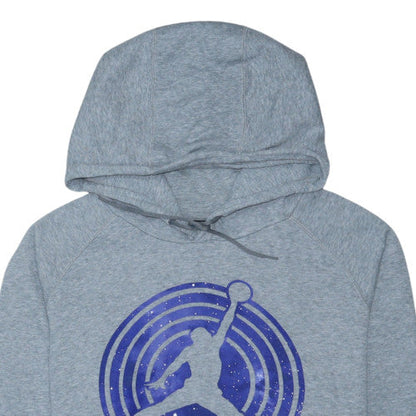 Nike Men’s Grey Pullover Hoodie M Graphic Sports Fleece
