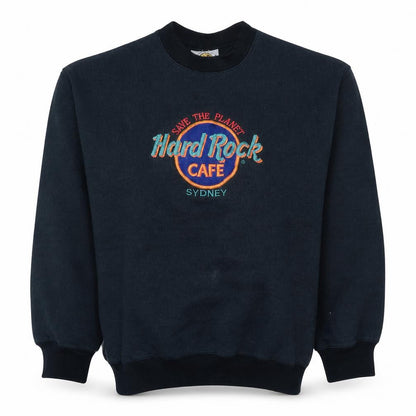 Hard Rock Cafe Sydney Womens Black Medium Pullover Sweatshirt