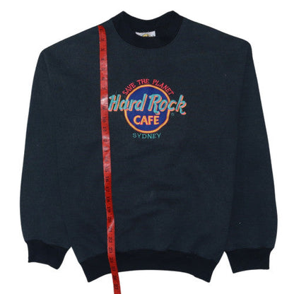 Hard Rock Cafe Sydney Womens Black Medium Pullover Sweatshirt