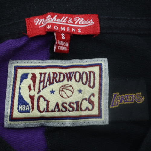Mitchell & Ness Womens Black Purple Lakers Sweatshirt Small Crew Neck