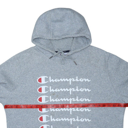 Champion Mens Grey XL Pullover Hoodie Athletic Fleece
