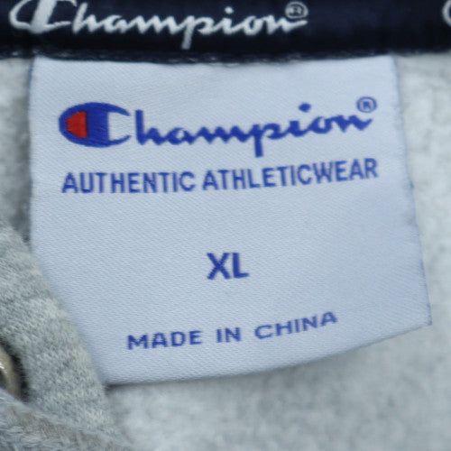 Champion Mens Grey XL Pullover Hoodie Athletic Fleece