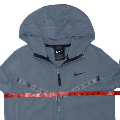 Nike Boys Grey Full Zip Hoodie XL 158-170cm Fleece Lined Activewear
