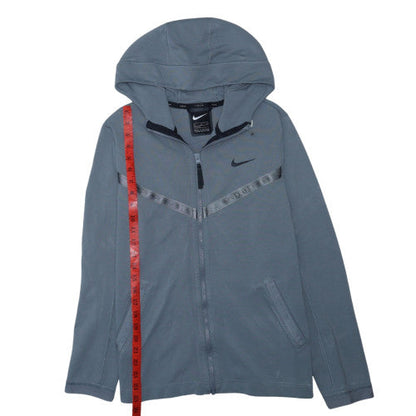 Nike Boys Grey Full Zip Hoodie XL 158-170cm Fleece Lined Activewear