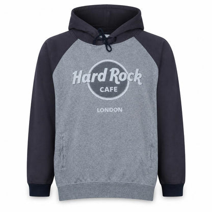 Hard Rock Cafe London Men's Grey Pullover Hoodie Size L