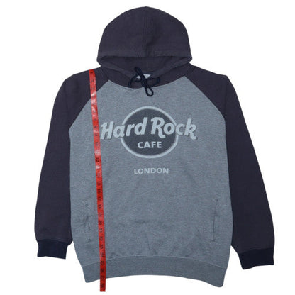 Hard Rock Cafe London Men's Grey Pullover Hoodie Size L