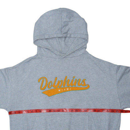 Cotton On Womens Grey Miami Dolphins Pullover Hoodie L NFL Team Apparel