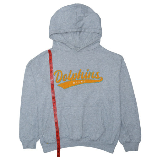 Cotton On Womens Grey Miami Dolphins Pullover Hoodie L NFL Team Apparel