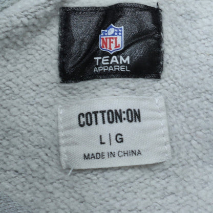 Cotton On Womens Grey Miami Dolphins Pullover Hoodie L NFL Team Apparel