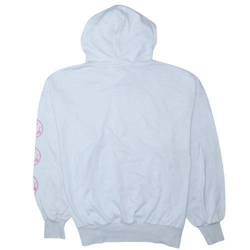 H&M Divided Women’s White Nirvana Hoodie Size L Cotton Blend Pullover
