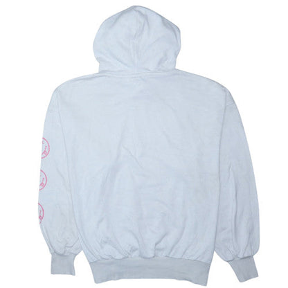 H&M Divided Women’s White Nirvana Hoodie Size L Cotton Blend Pullover