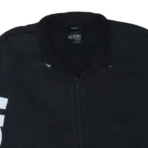 Adidas Men's Black XL Track Jacket Full Zip Sportswear