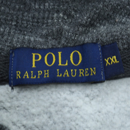 Ralph Lauren Men's Grey Full Zip Hoodie 2XL Cotton Fleece
