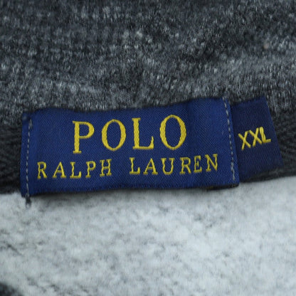 Ralph Lauren Men's Grey Full Zip Hoodie 2XL Cotton Fleece