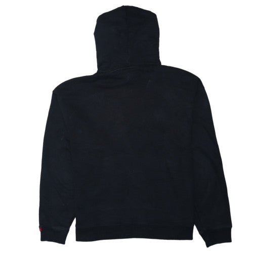 Levi's Men's Black Relaxed Pullover Hoodie L Fleece Logo