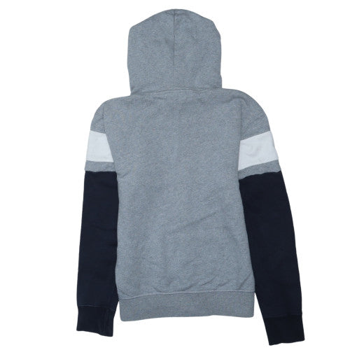 Champion Men’s Grey Full Zip Hoodie S Logo Cotton Long Sleeve