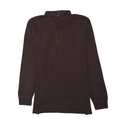 Ralph Lauren Men's Brown Long Sleeve Cotton Polo Shirt M
