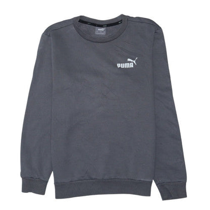 Puma Men's Grey Crew Neck Pullover Sweatshirt XS