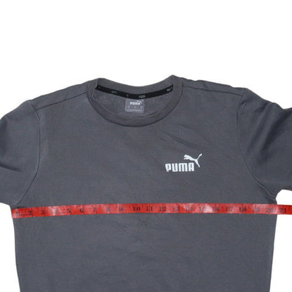 Puma Men's Grey Crew Neck Pullover Sweatshirt XS