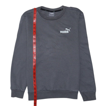 Puma Men's Grey Crew Neck Pullover Sweatshirt XS