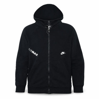 Nike Men’s Black Full Zip Hoodie Size L Sports Fleece Jumper