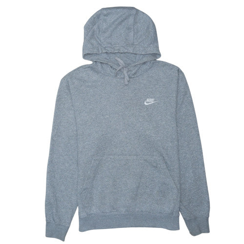 Nike Men's Grey Pullover Hoodie Small Fleece Regular Fit