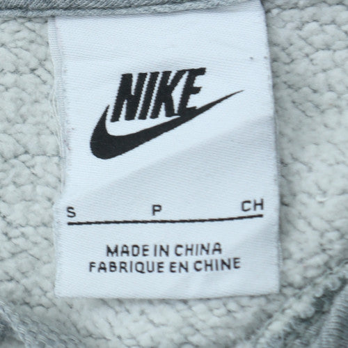 Nike Men's Grey Pullover Hoodie Small Fleece Regular Fit