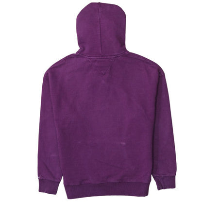 Tommy Jeans Womens Purple XS Pullover Hoodie with Logo Print