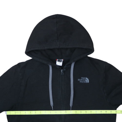 The North Face Mens Black Full Zip Hoodie Size M Cotton Fleece