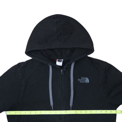The North Face Mens Black Full Zip Hoodie Size M Cotton Fleece