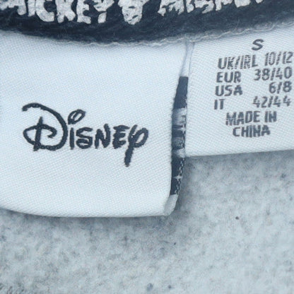 Disney Women Grey Mickey Mouse Pullover Sweatshirt Size S 10/12