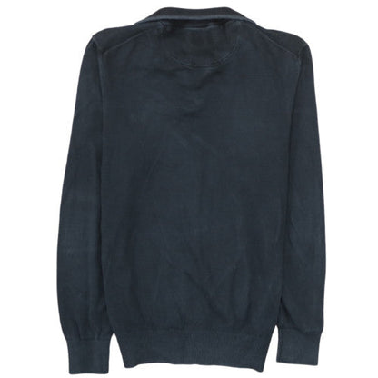 Timberland Men's Black Cotton 1/2 Zip Jumper Size L