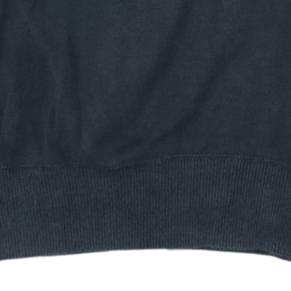 Timberland Men's Black Cotton 1/2 Zip Jumper Size L