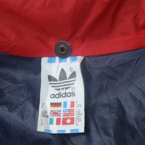 Adidas Men's Blue Retro Hooded Windbreaker Jacket Size S 38in