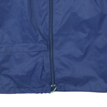 Adidas Men's Blue Retro Hooded Windbreaker Jacket Size S 38in